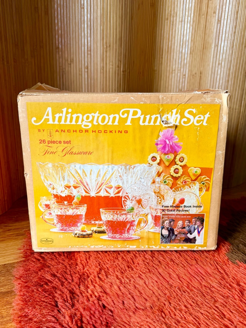 60s Vintage 🔸 Anchor Hocking Arlington Punch Set - Picture 4 of 11